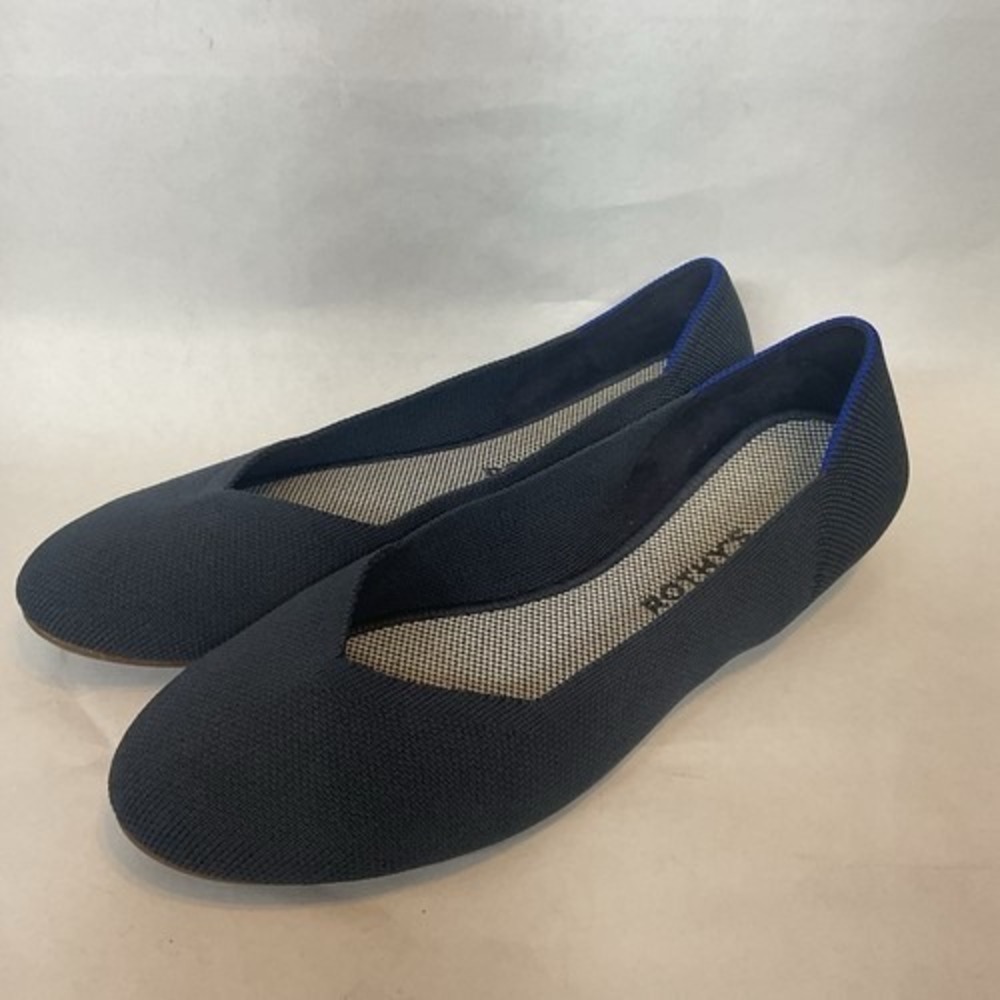 Rothy's Classic Smoke Blue Round Toe Ballet Flats Women 9.5 China Synthetic